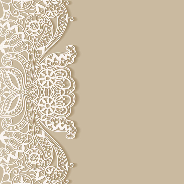 Lace invitation card