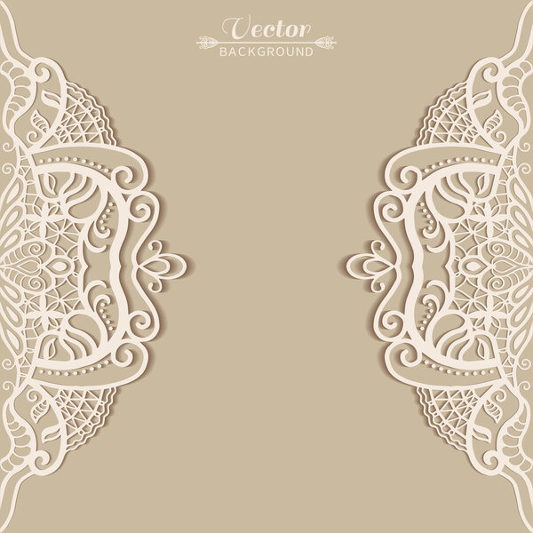 Lace invitation card