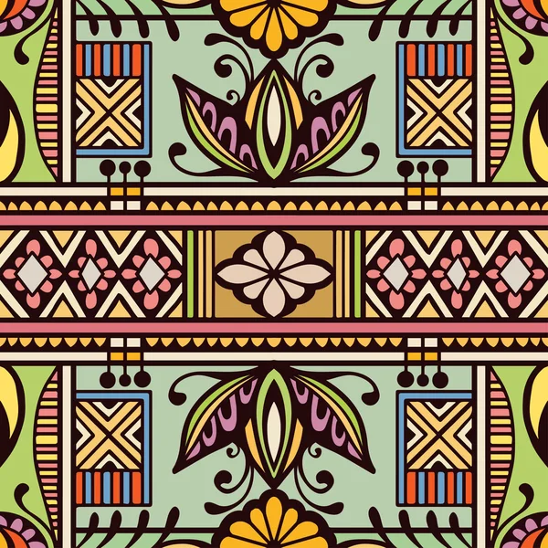 Motif géométrique vectoriel avec texture transparente. Ornement ethnique tribal — Image vectorielle