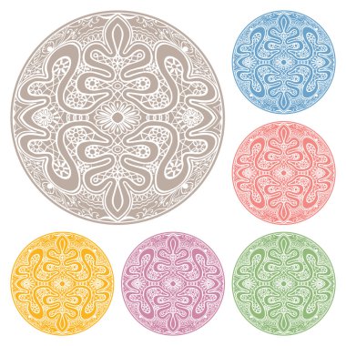 yuvarlak dantel süs, yuvarlak süs geometrik bardak altlığı peçete deseni, Noel kar tanesi dekorasyon