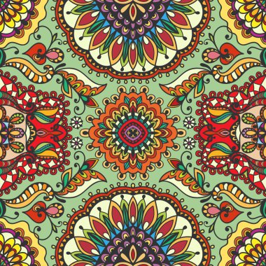 Vektör sorunsuz doku ile geometrik desen. Kabile etnik süsleme