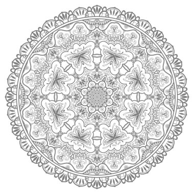 Mandala, kabile etnik süsü, vektör Müslüman Hint deseni.