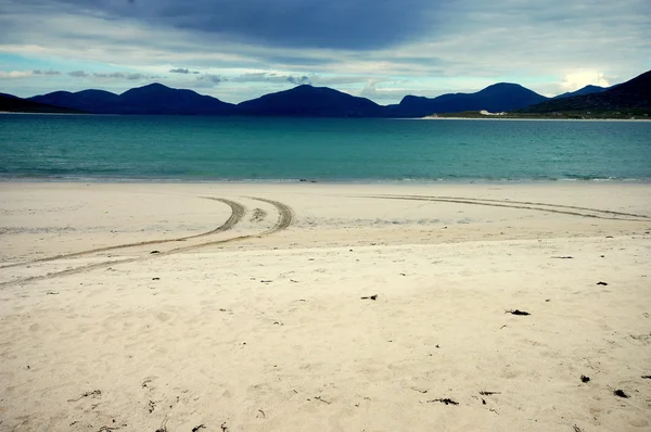 Luskentyre beyaz kum plaj