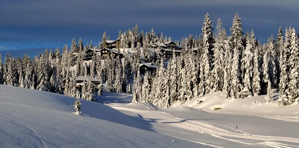 Winter at Kvitfjell ski-resort, Norway — Stock Photo, Image