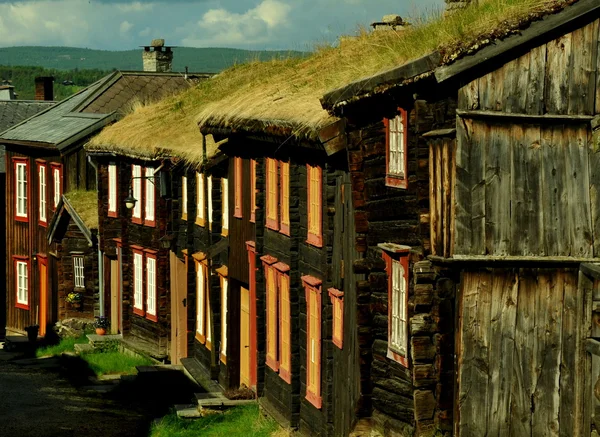 Old mining town Røros, Norway Stok Fotoğraf