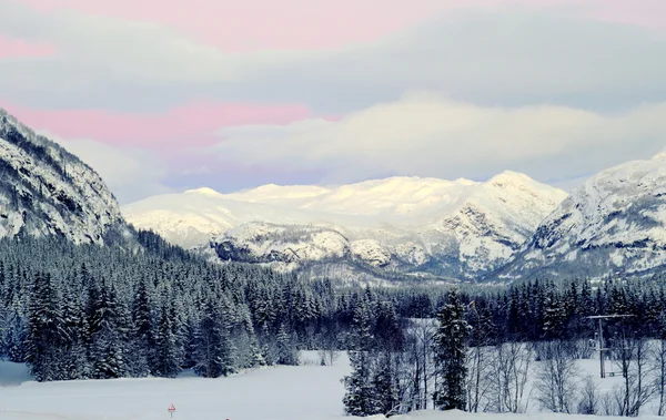 Winter in Hemsedal, Norway Stock Photo