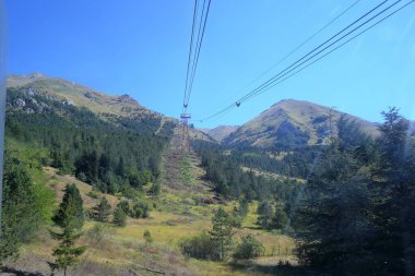 Gran Sasso Ulusal Parkı 'nın panoramik manzarası