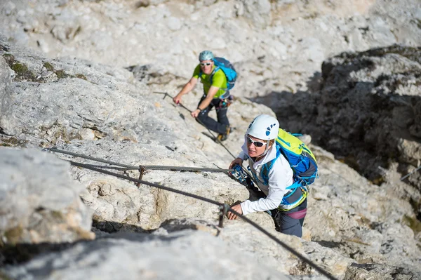 Bergsteigen in der Natur — Stockfoto