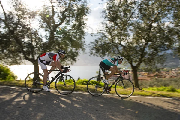 Corrida de bicicleta - ciclismo de estrada — Fotografia de Stock