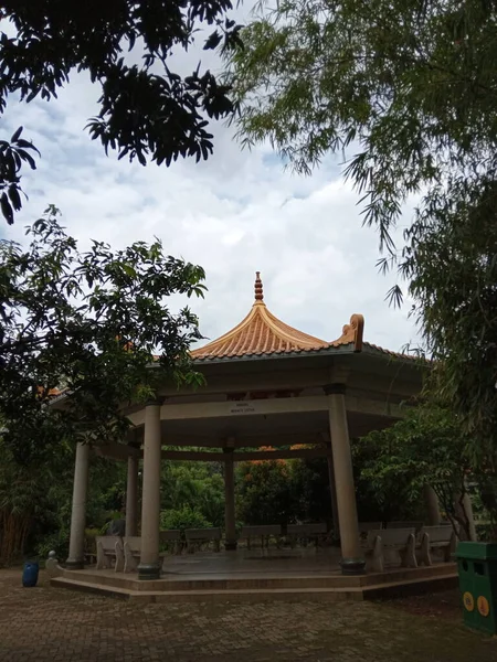 Jakarta Indonesia Tuesday Грудня 2020 Pendopo Або Gazebo Taman Mini — стокове фото