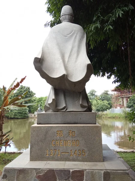Τζακάρτα Ινδονησία Τρίτη Δεκεμβρίου 2020 Laksamana Ναύαρχος Cheng Άγαλμα Taman — Φωτογραφία Αρχείου