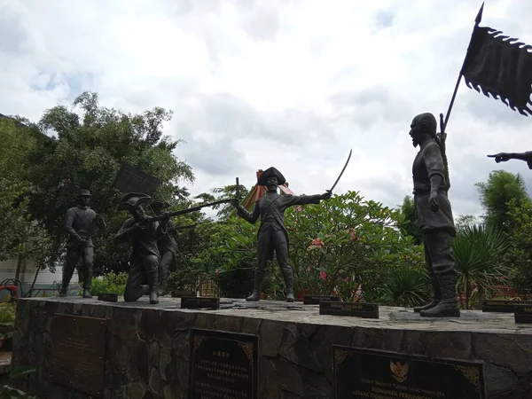 Jakarta Indonesia Tuesday December 2020 Monument Laskar Army Tionghoa China — Stock Photo, Image