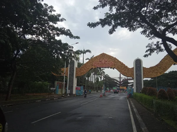 Foto Abril 2021 Indonesia Yakarta Oriental Puerta Uno Taman Mini — Foto de Stock