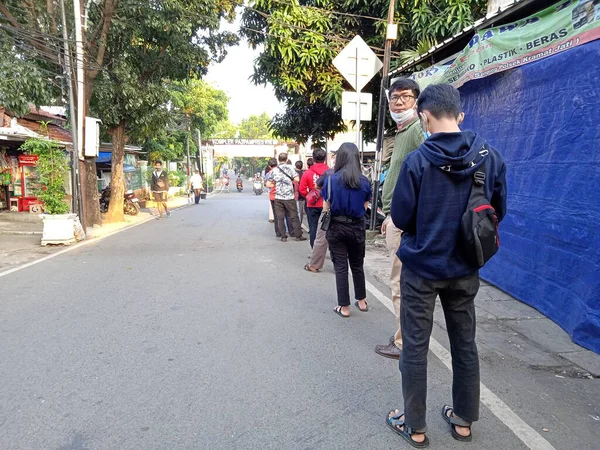 Redactionele Foto Indonesië Oost Jakarta Kramat Jati Juli 2021 Politiedienst — Stockfoto