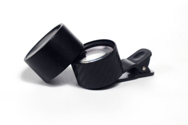 Lensbong, Lensa Bongkaran, Smartphone için ek lensler yakın çekim ya da White Backgroun 'da makro fotoğrafçılık