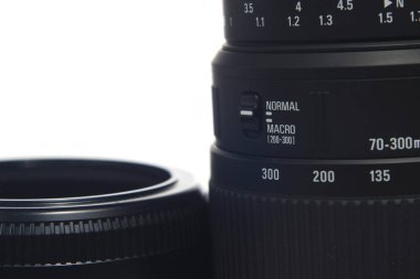 Makro ve normal 70 'te DSLR için 300 tele lense geçin
