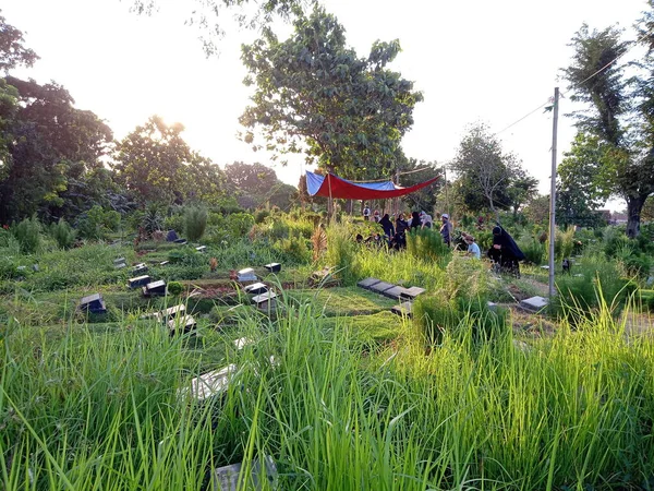 Foto Editorial Julho 2021 Indonésia East Jakarta Condet Tpu Grave — Fotografia de Stock