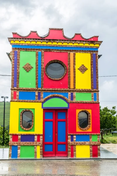 Kapel Van Barolo Gekleurde Kerk Piemonte — Stockfoto