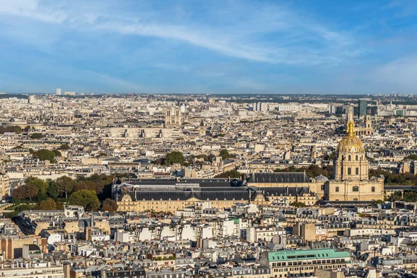 パリのエッフェル塔からのLes Invalidesの空の景色 — ストック写真