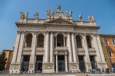 Roma, İtalya - 04 / 05 / 2017: Laterano 'daki Aziz Giovanni Bazilikası 