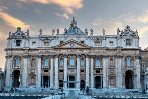 Beautiful Basilica San Pietro Vatican Sunset — Stock Photo, Image