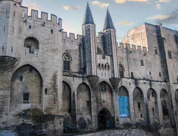 The Palace of the Popes in Avignon