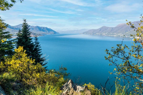 Aerial View Lake Maggiore — Stock Photo, Image