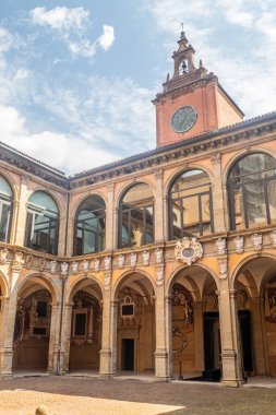 Bologna 'daki Archiginnasio kütüphanesi.