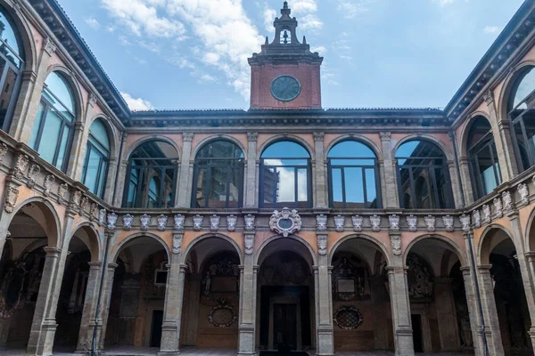 Biblioteka Archiginnasio Bolonii — Zdjęcie stockowe