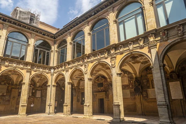 Biblioteka Archiginnasio Bolonii — Zdjęcie stockowe