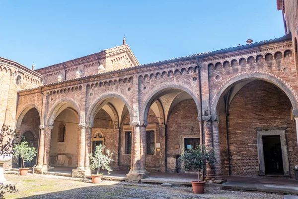 Den Vackra Klostret Kyrkan Santo Stefano Bologna — Stockfoto