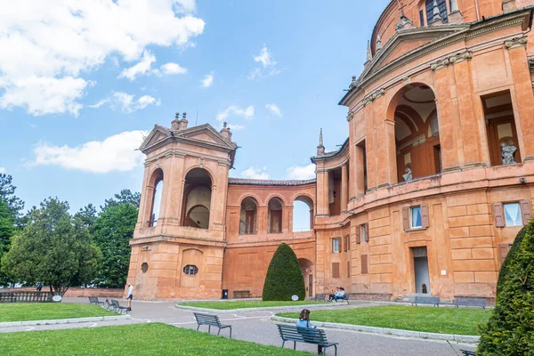 Bolonia Włochy 2021 Piękne Sanktuarium Matki Boskiej San Luca Ogrodami — Zdjęcie stockowe