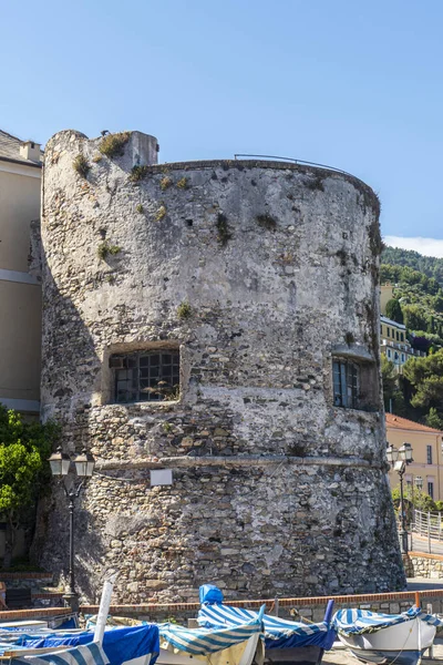 Prachtige Oude Toren Aan Promenade Van Laigueglia — Stockfoto