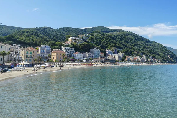 Laigueglia イタリア 2021 Laiguegliaの美しいビーチ — ストック写真