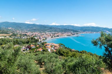 Diano Marina 'nın hava görüntüsü