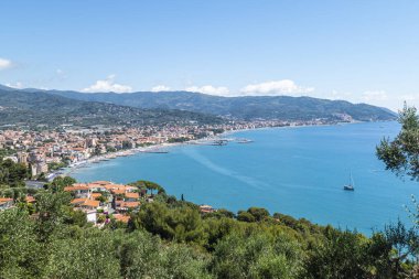 Diano Marina 'nın hava görüntüsü