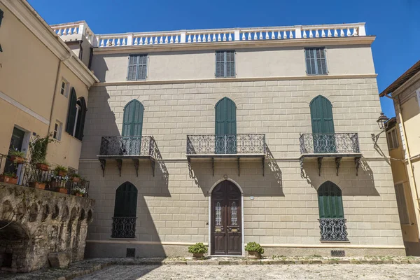 Diano Castello Olaszország 2021 Ősi Házak Diano Castello Történelmi Központjában — Stock Fotó