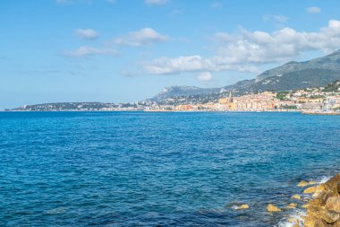 Menton 'un deniz manzarası