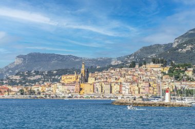 Menton 'un deniz manzarası