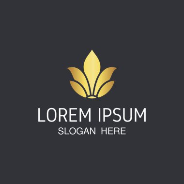 Zarif çiçek logosu tasarımı. Güzellik salonlarında, dekorasyonlarda, butiklerde, spalarda, yogada, kozmetik ürünlerde ve cilt bakım ürünlerinde kullanılan vektör.