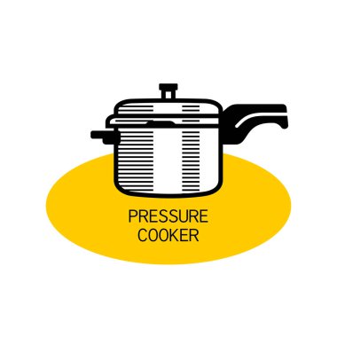 Paket tasarımı için yemek pişirme ana hatları vektörü baskısı