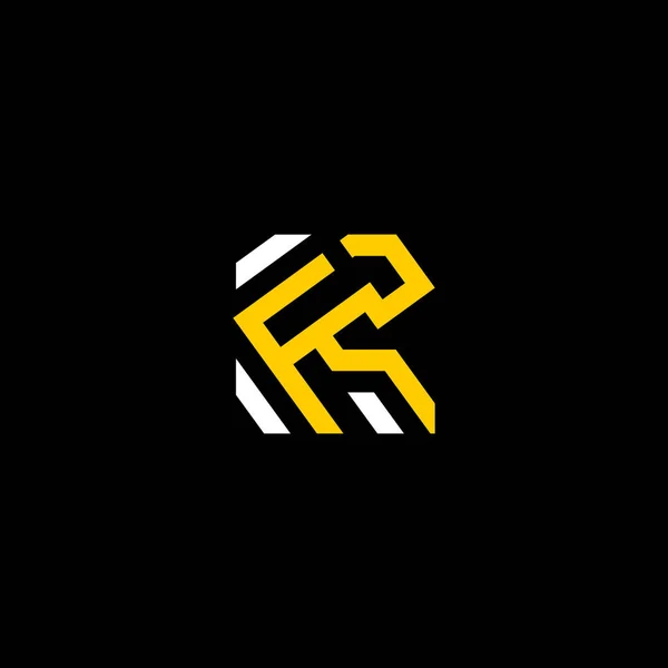 Kfs Letters Power Hand Logo Ontwerp Sjabloon — Stockvector