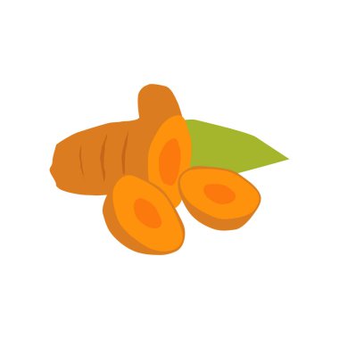 Beyaz arkaplanda izole edilmiş zerrecikli kesik parça vektör illüstrasyonu