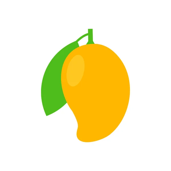 Ripe Mango Векторні Ілюстрації Ізольовані Білому Фоні — стоковий вектор