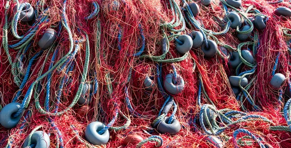 Fishing nets and fishing. Background of colorful fishing nets.