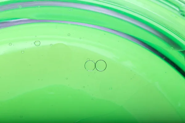 Λάδι Αναμειγνύεται Νερό Αφηρημένη Πολύχρωμο Φόντο Πράσινο Φόντο Και Υφή — Φωτογραφία Αρχείου