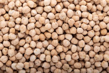 Dried chickpea beans. Close up. Background and texture. clipart