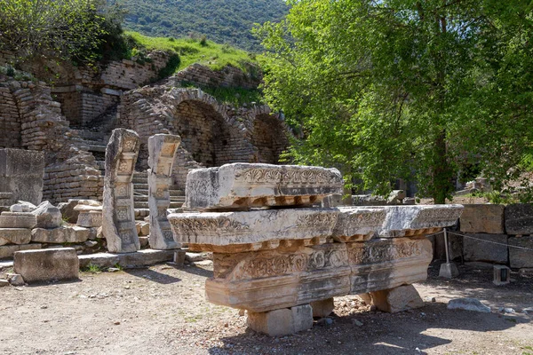 Die Ruinen Einer Antiken Stadt Von Ephesus Izmir Türkei — Stockfoto