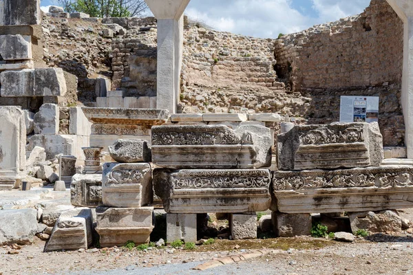 Руїни Стародавнього Міста Ефеса Ізмір Туреччина — стокове фото
