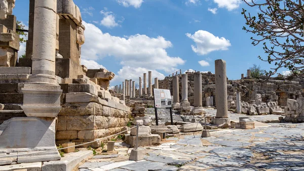 Eski Bir Şehir Olan Efes Kalıntıları Zmir Türkiye — Stok fotoğraf